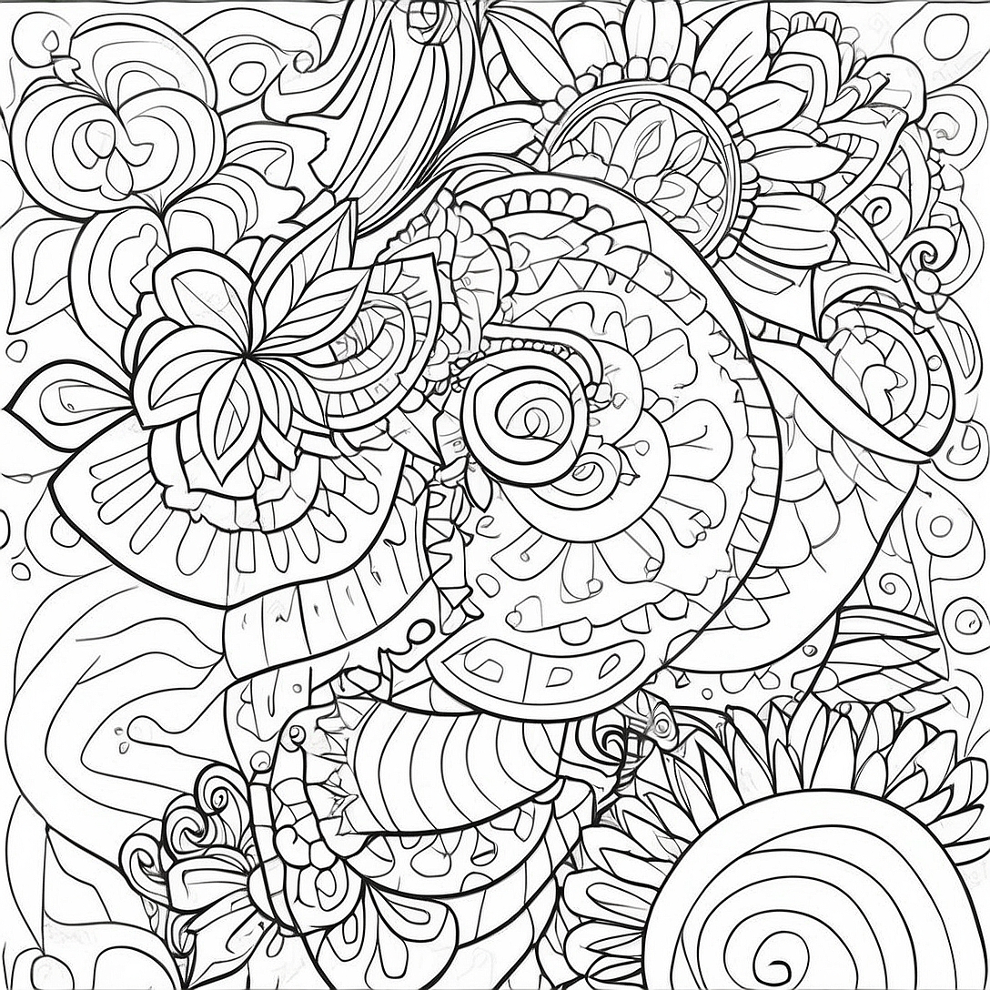 Fun Geometric Pattern Coloring Page | Pattern coloring page