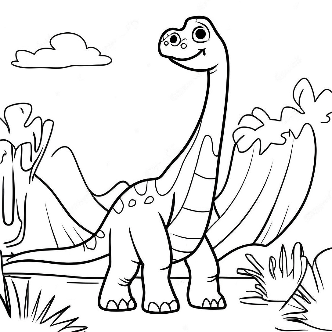Brachiosaurus Coloring Page | Brachiosaurus coloring page