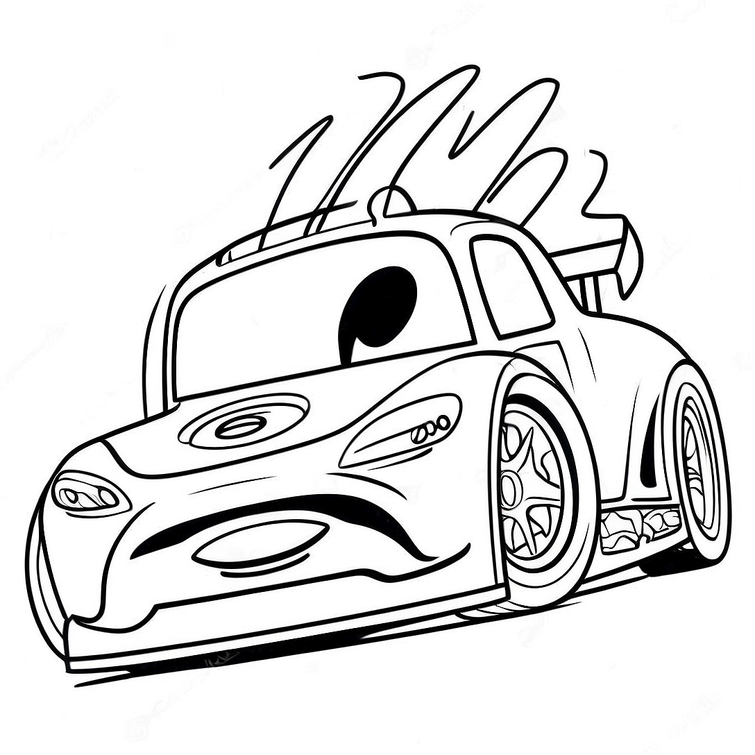 Jackson Storm Racing Coloring Page | Jackson Storm coloring page