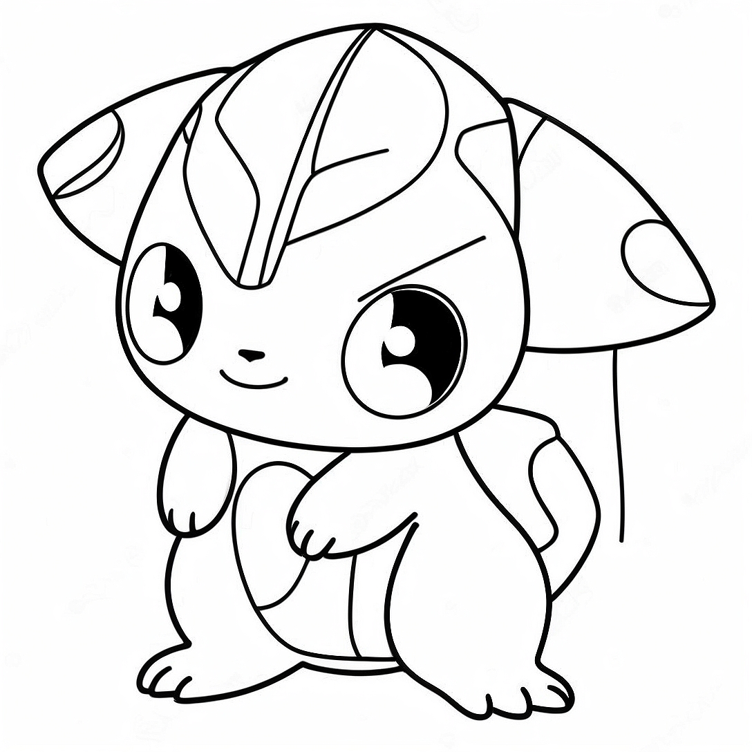 Starter Pokemon Coloring Page | Starter Pokemon coloring page
