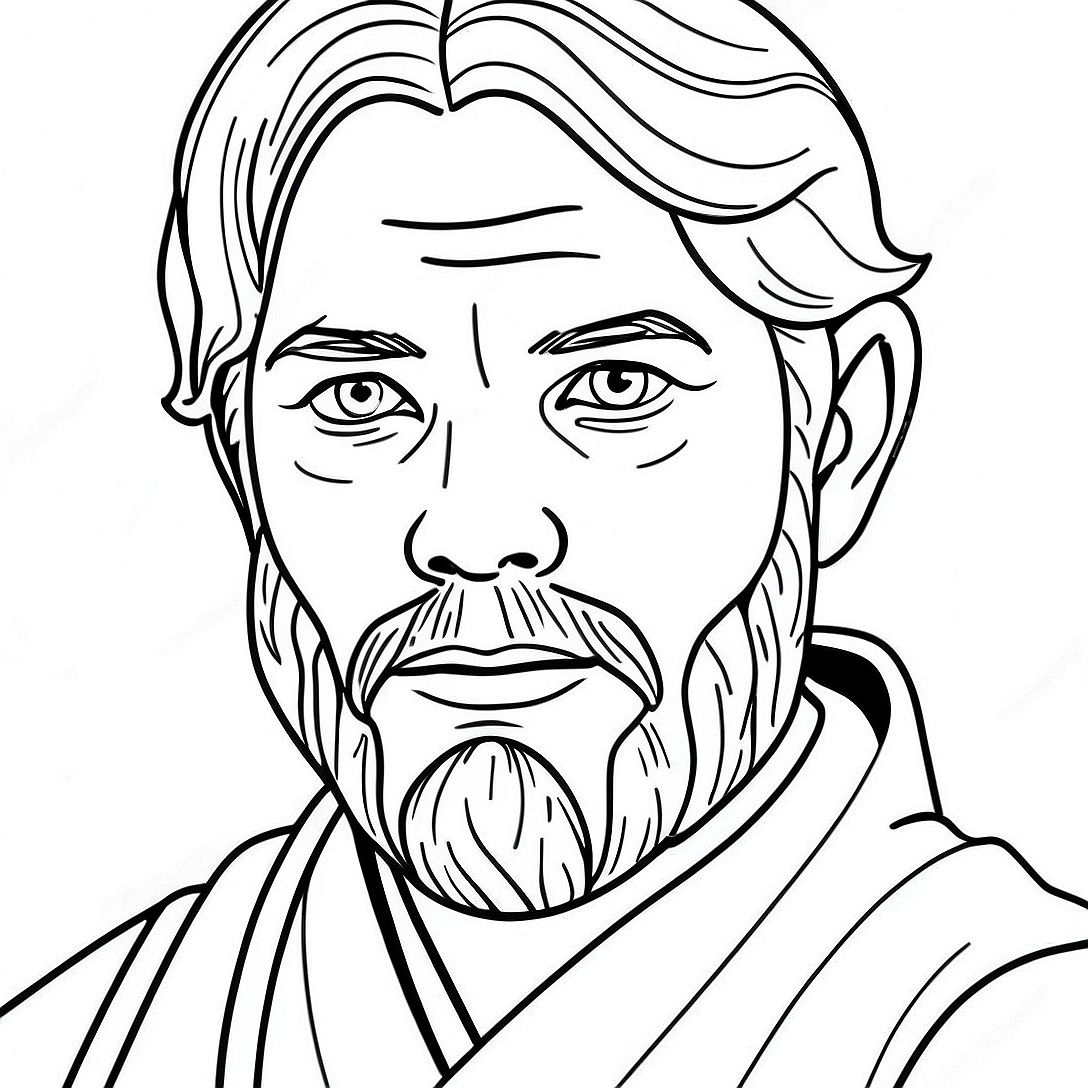 Obi Wan Kenobi Coloring Page | Obi Wan Kenobi coloring page