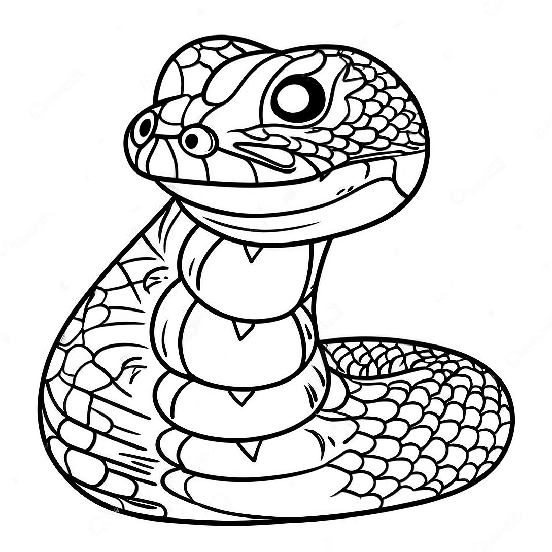 Rattlesnake Coloring Page | Rattlesnake coloring page