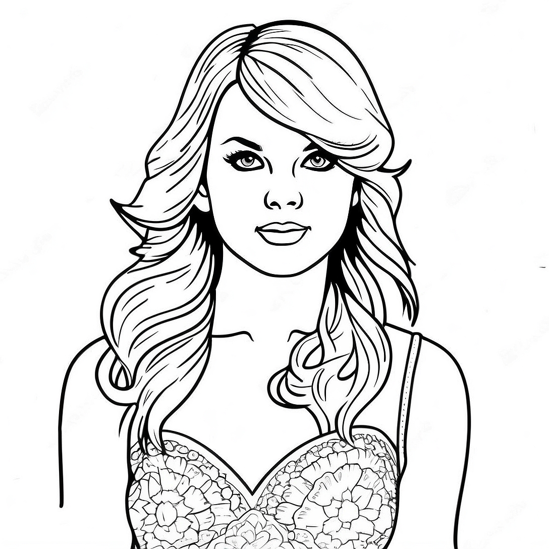 Taylor Swift Midnights Coloring Page | Taylor Swift Midnights coloring page