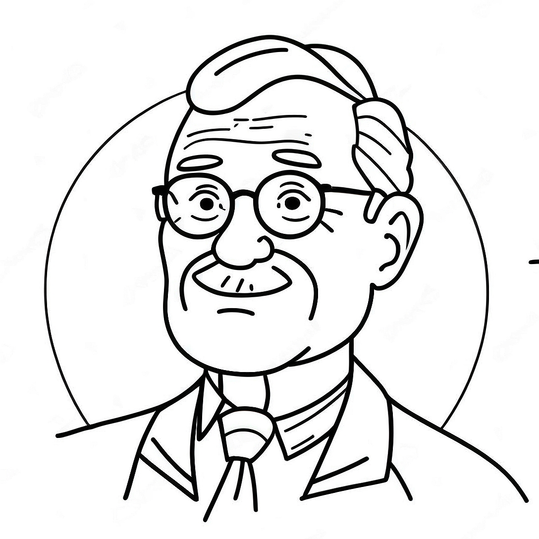 Happy Father's Day Grandpa Coloring Page | Happy Fathers Day Grandpa coloring page
