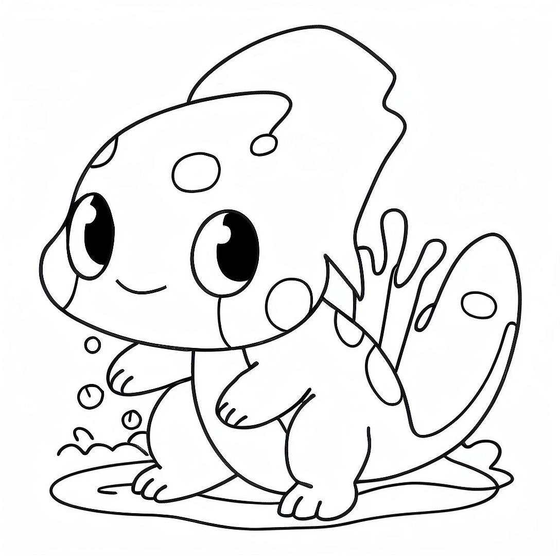 Water Pokemon Coloring Page | Water Pokemon coloring page