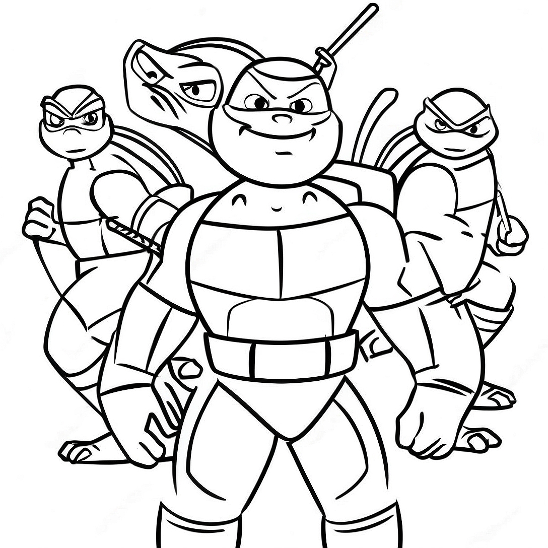Rise of the TMNT Coloring Page | Rise of the TMNT coloring page