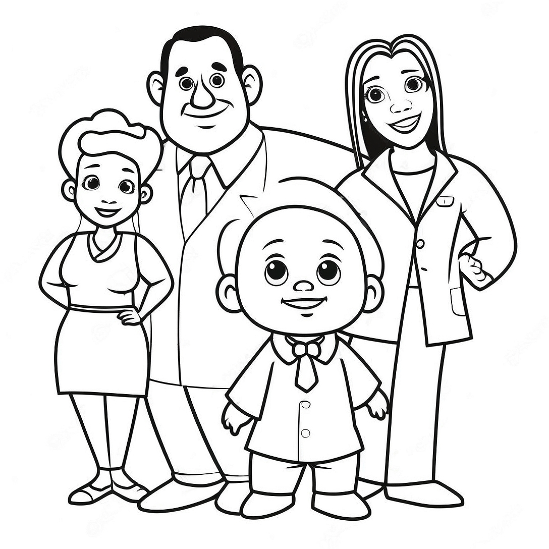 Proud Family Characters Coloring Page | Proud Family coloring page