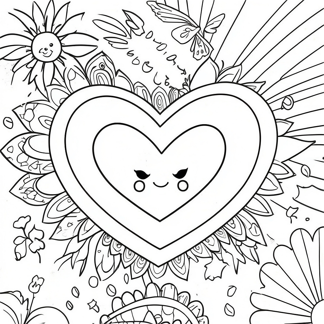 Loving God Coloring Page | Attributes of God coloring page