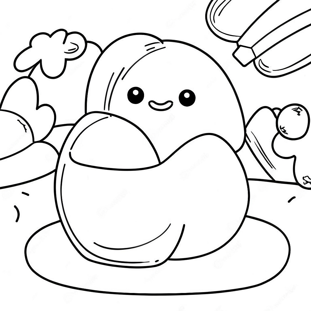Mochi Coloring Page | Mochi coloring page