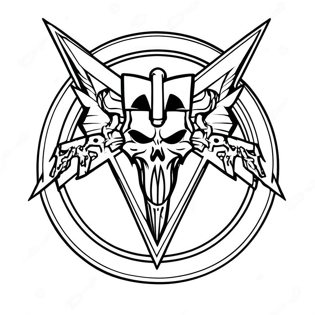 Metallica Logo Coloring Page | Metallica coloring page