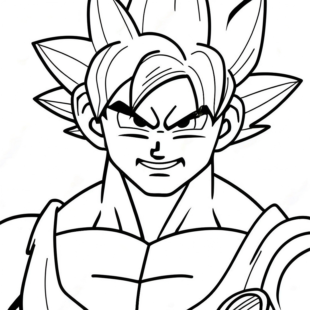 Goku Super Saiyan 4 Coloring Page | Goku Super Saiyan 4 coloring page