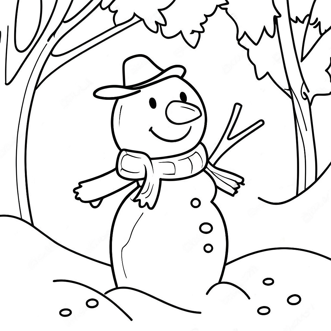 Let It Snow Coloring Page | Let It Snow coloring page