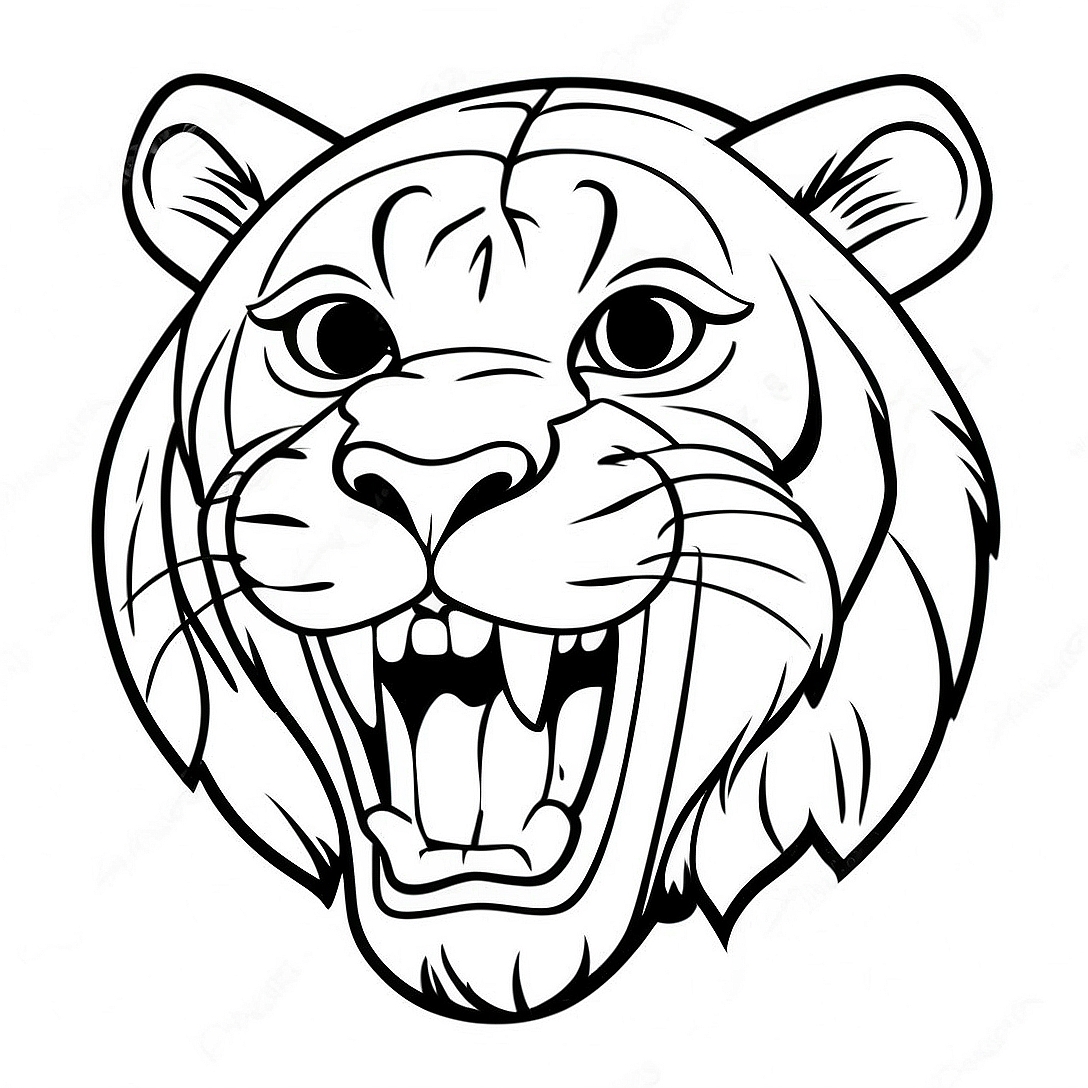 Saber Tooth Tiger Coloring Page | Saber Tooth Tiger coloring page