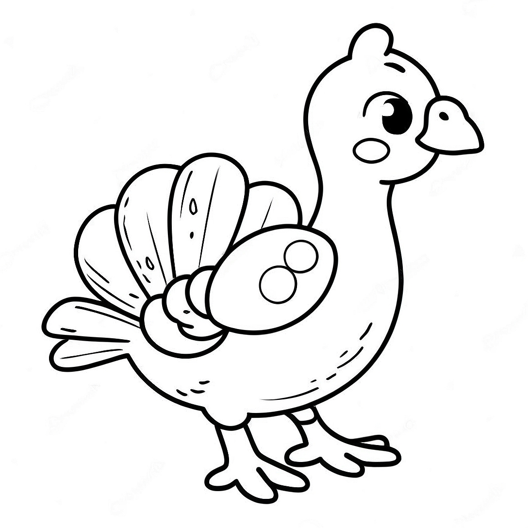 Baby Turkey Coloring Page | Baby Turkey coloring page