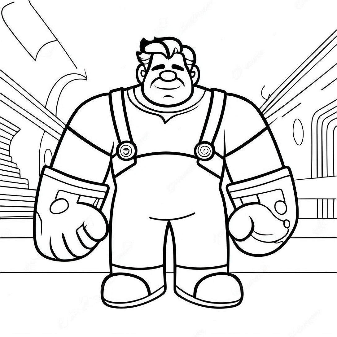 Wreck It Ralph Coloring Page | Wreck It Ralph coloring page