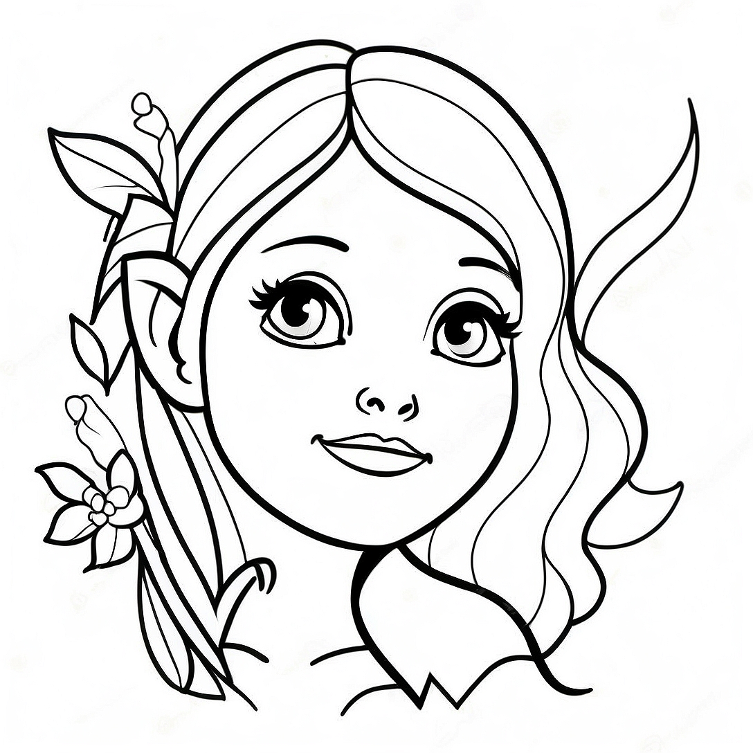 Dark Fairy Coloring Page | Dark Fairy coloring page