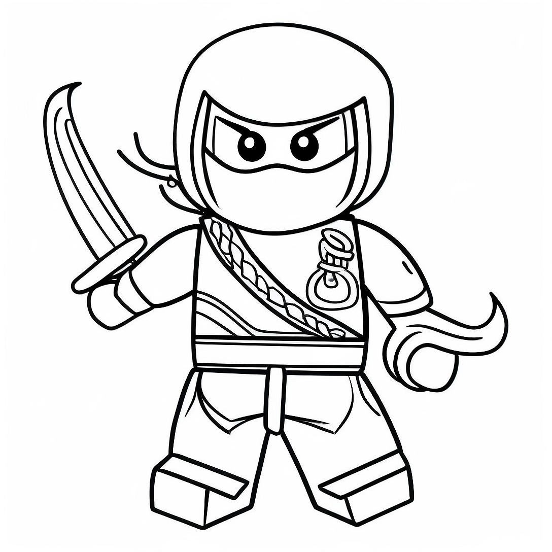 Nya Ninjago Coloring Page | Nya Ninjago coloring page