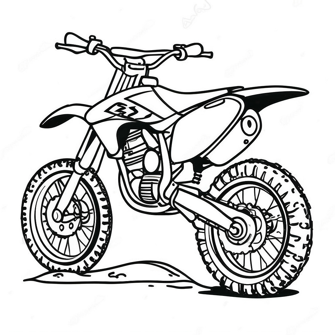 Dirt Bike Coloring Page | Dirt Bike coloring page