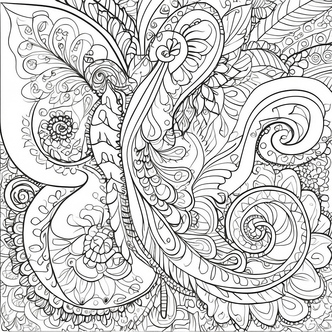Intricate Paisley Design Coloring Page | Paisley coloring page