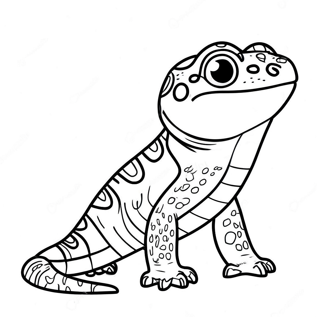 Leopard Gecko Coloring Page | Leopard Gecko coloring page