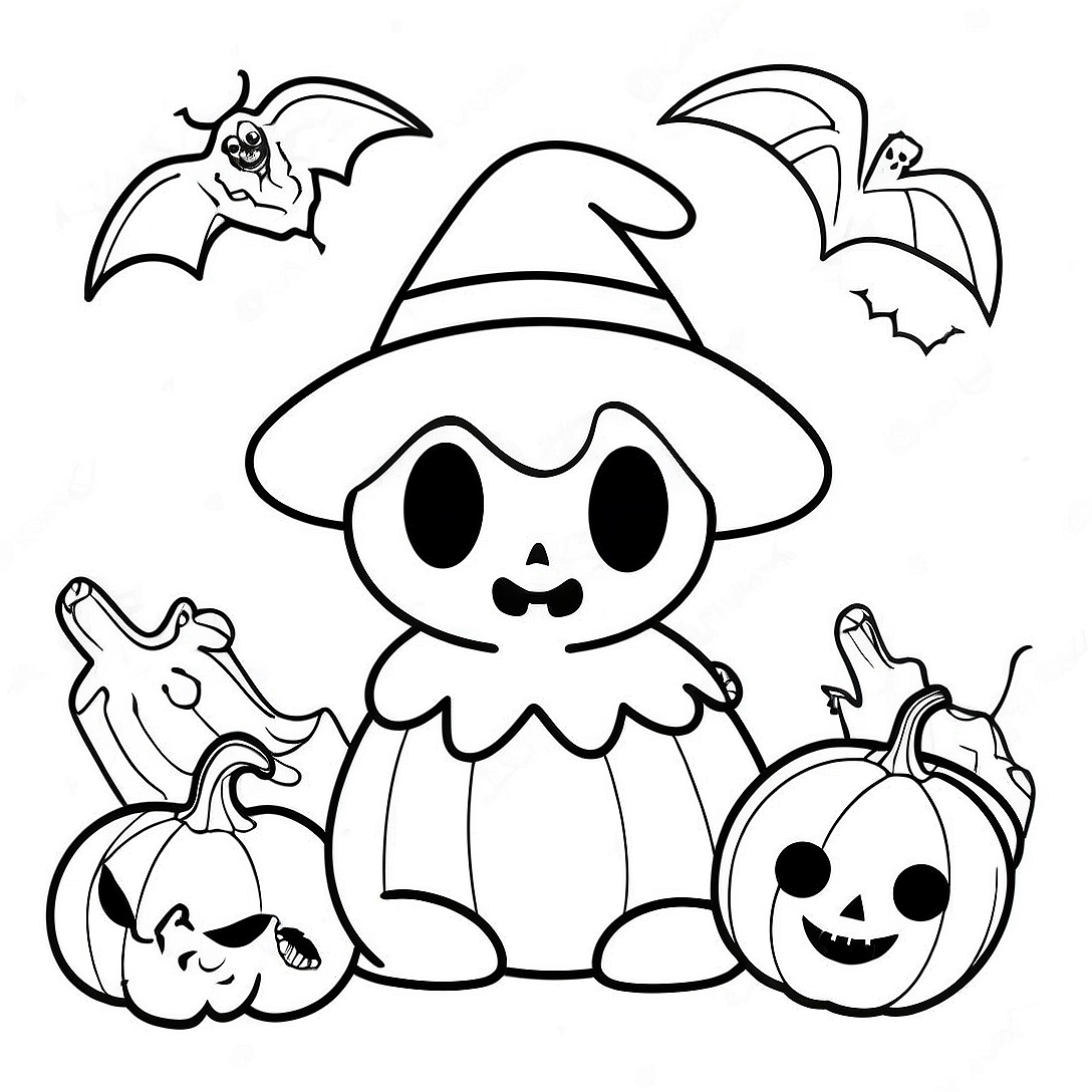 Bobbie Goods Halloween Coloring Page | Bobbie Goods Halloween coloring page