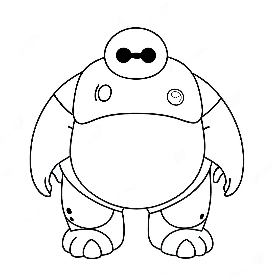 Baymax Coloring Page | Baymax coloring page