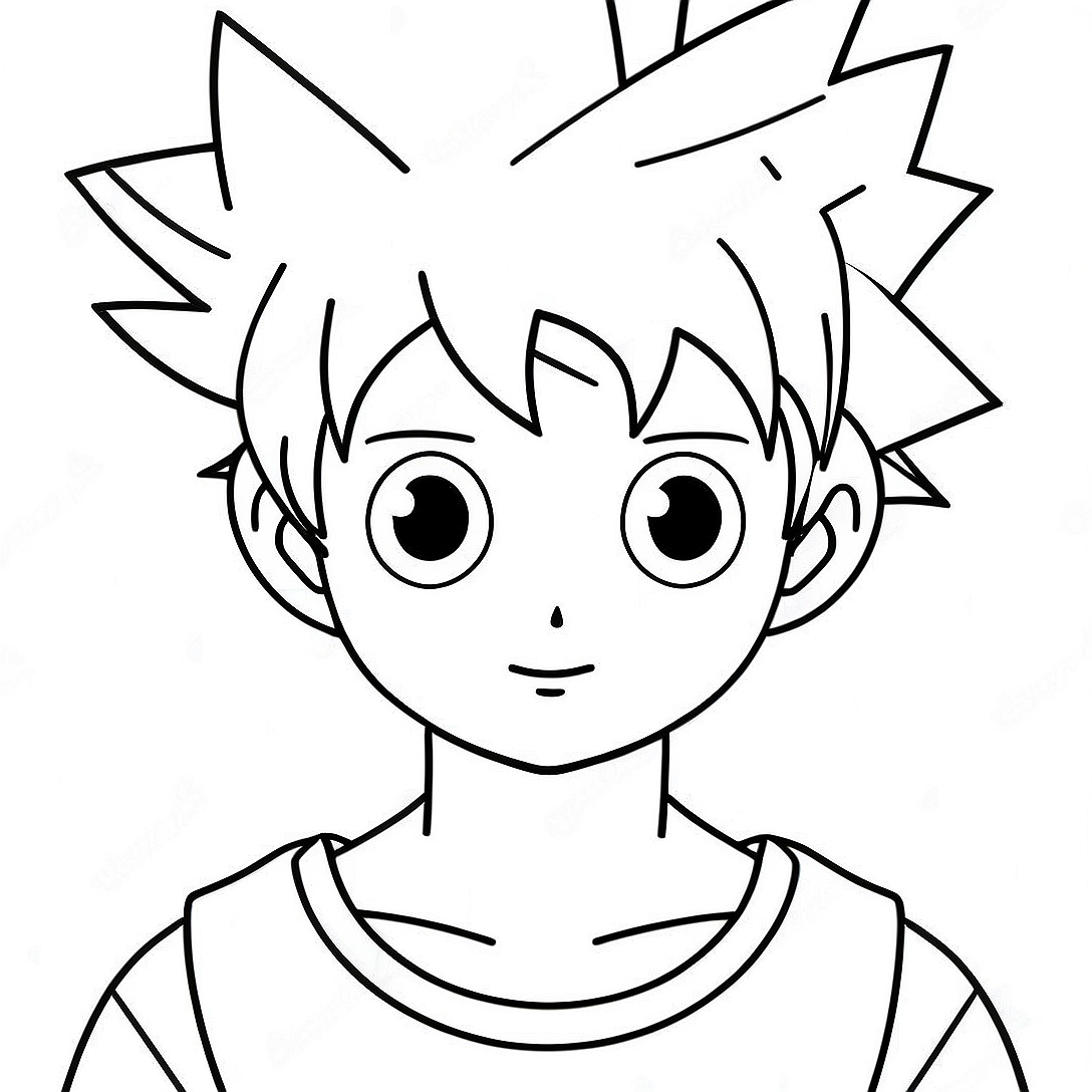 Killua Coloring Page | Killua coloring page