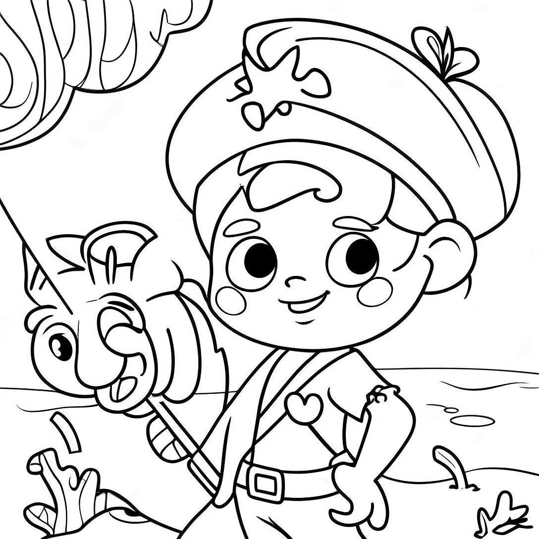 Jake and the Neverland Pirates Coloring Page | Jake and the Neverland Pirates coloring page