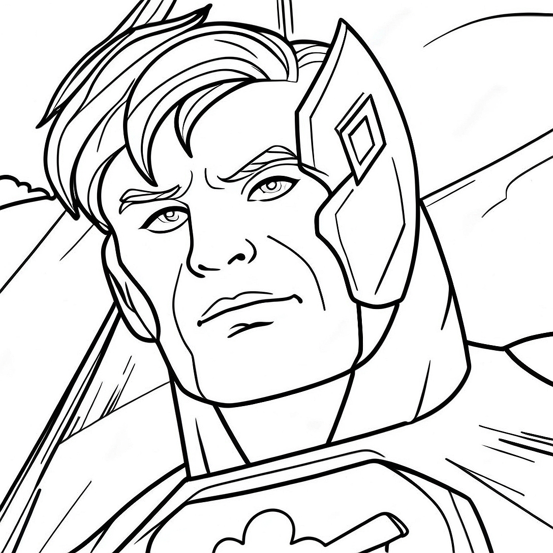 Super Hero Coloring Page | Super Hero coloring page