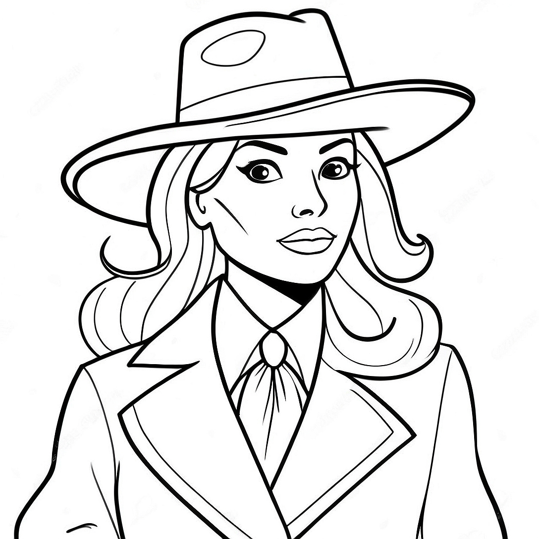 Carmen Sandiego Coloring Page | Carmen Sandiego coloring page