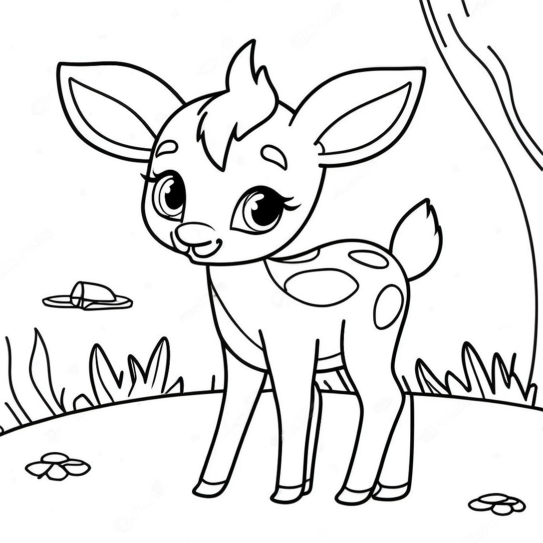 Bambi Coloring Page | Bambi coloring page