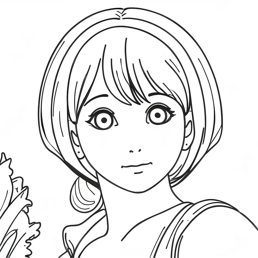 Manga Coloring Page | Manga coloring page