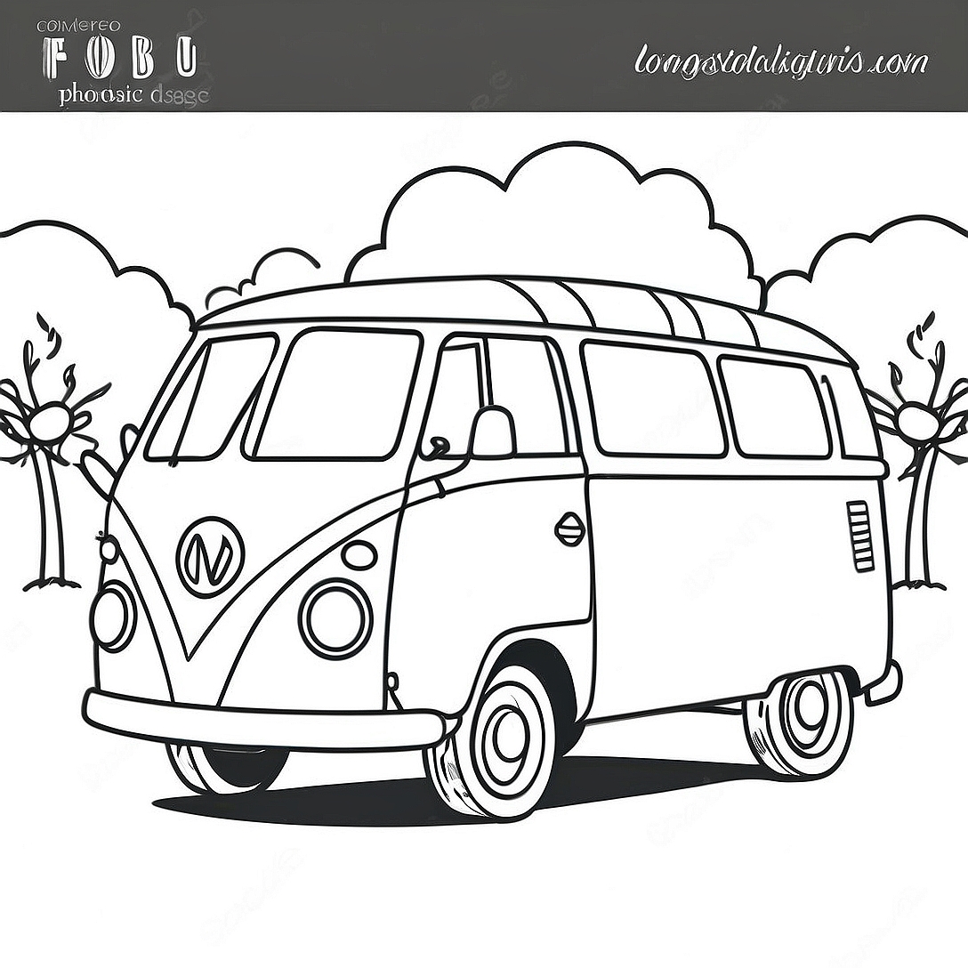 Van Coloring Page | Van coloring page