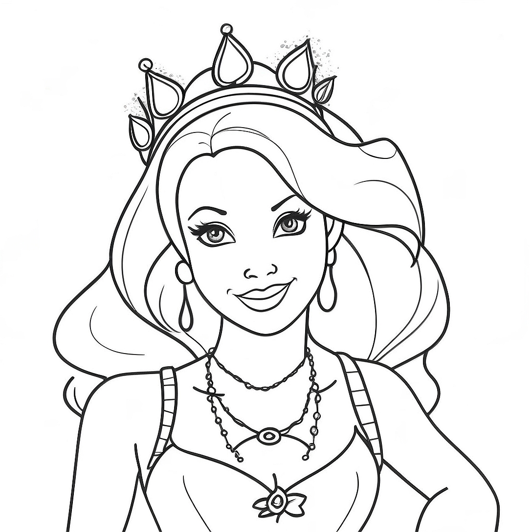 Punk Disney Princess Coloring Page | Punk Disney Princess coloring page