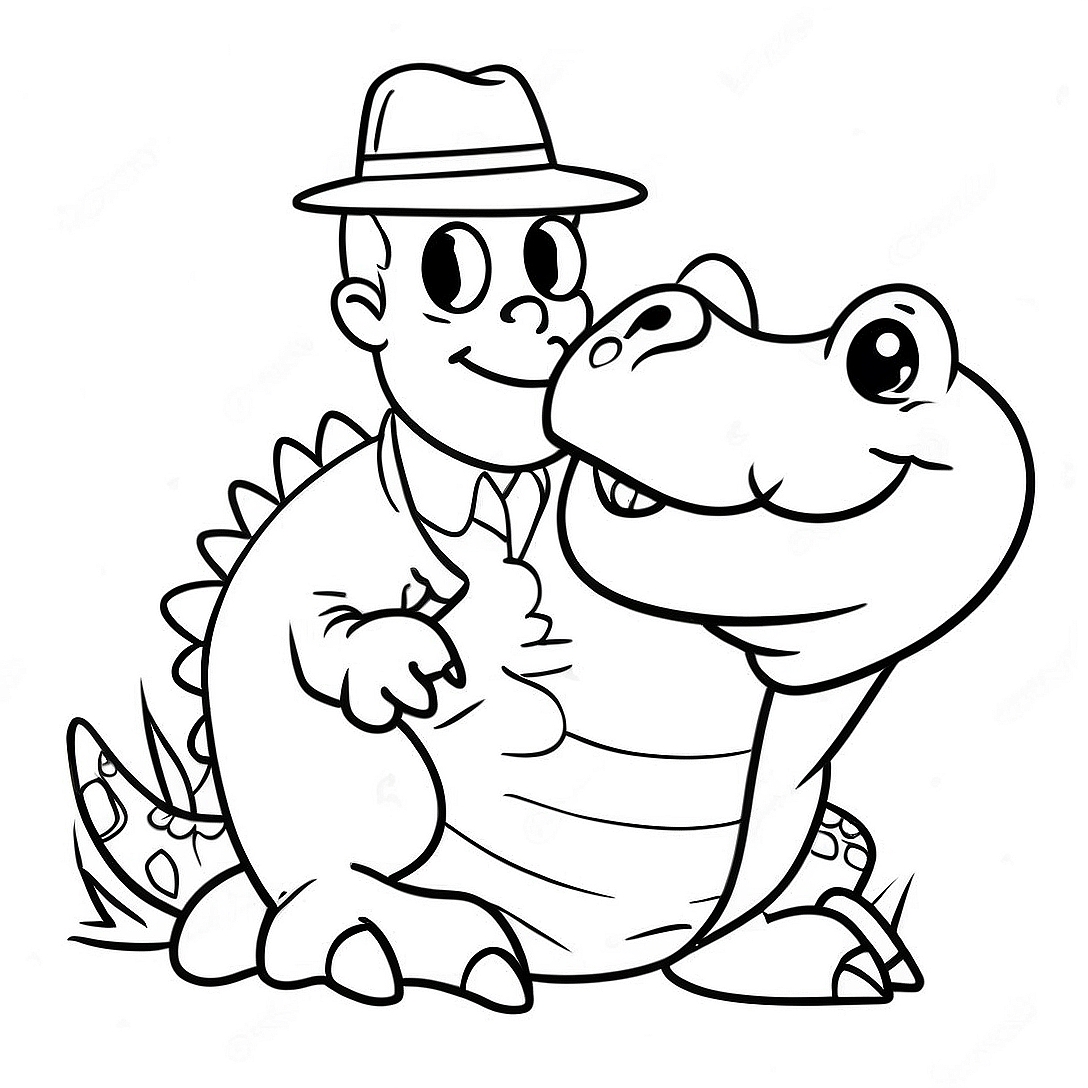Montgomery Gator Coloring Page | Montgomery Gator coloring page
