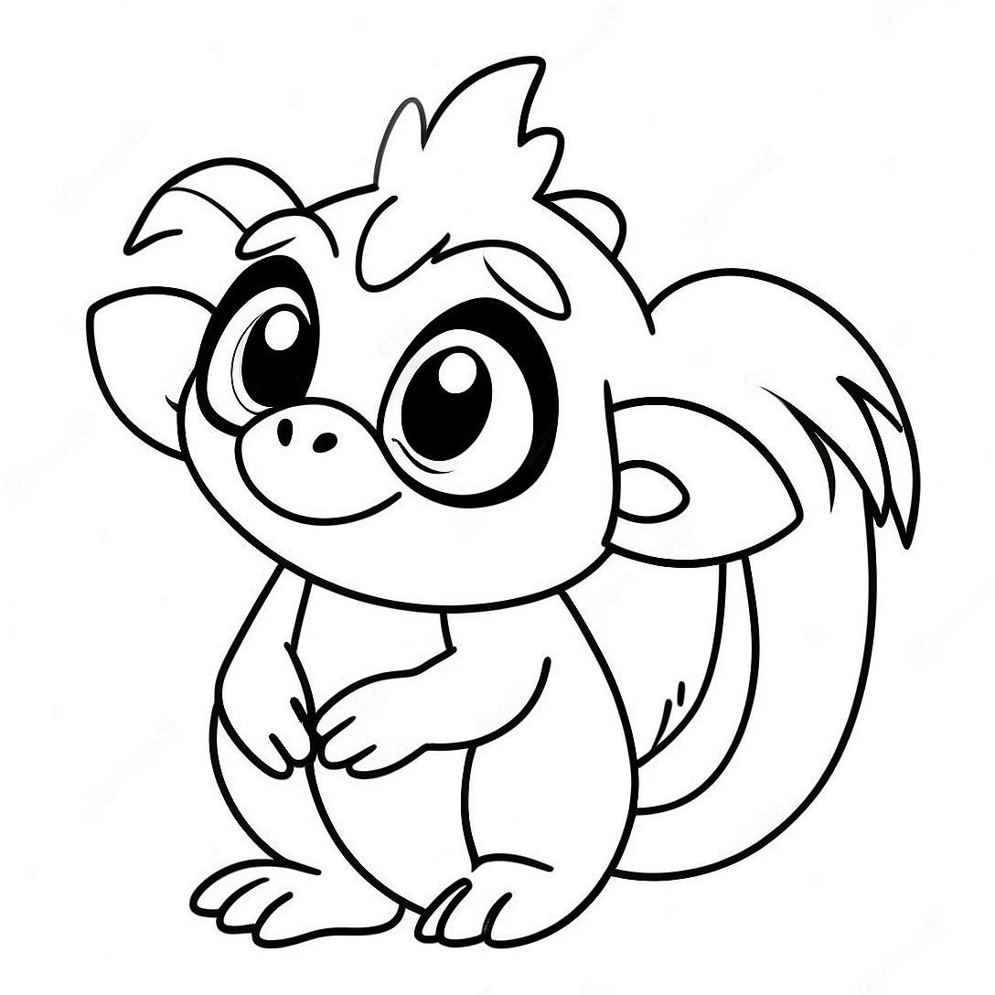 Grookey Coloring Page | Grookey coloring page