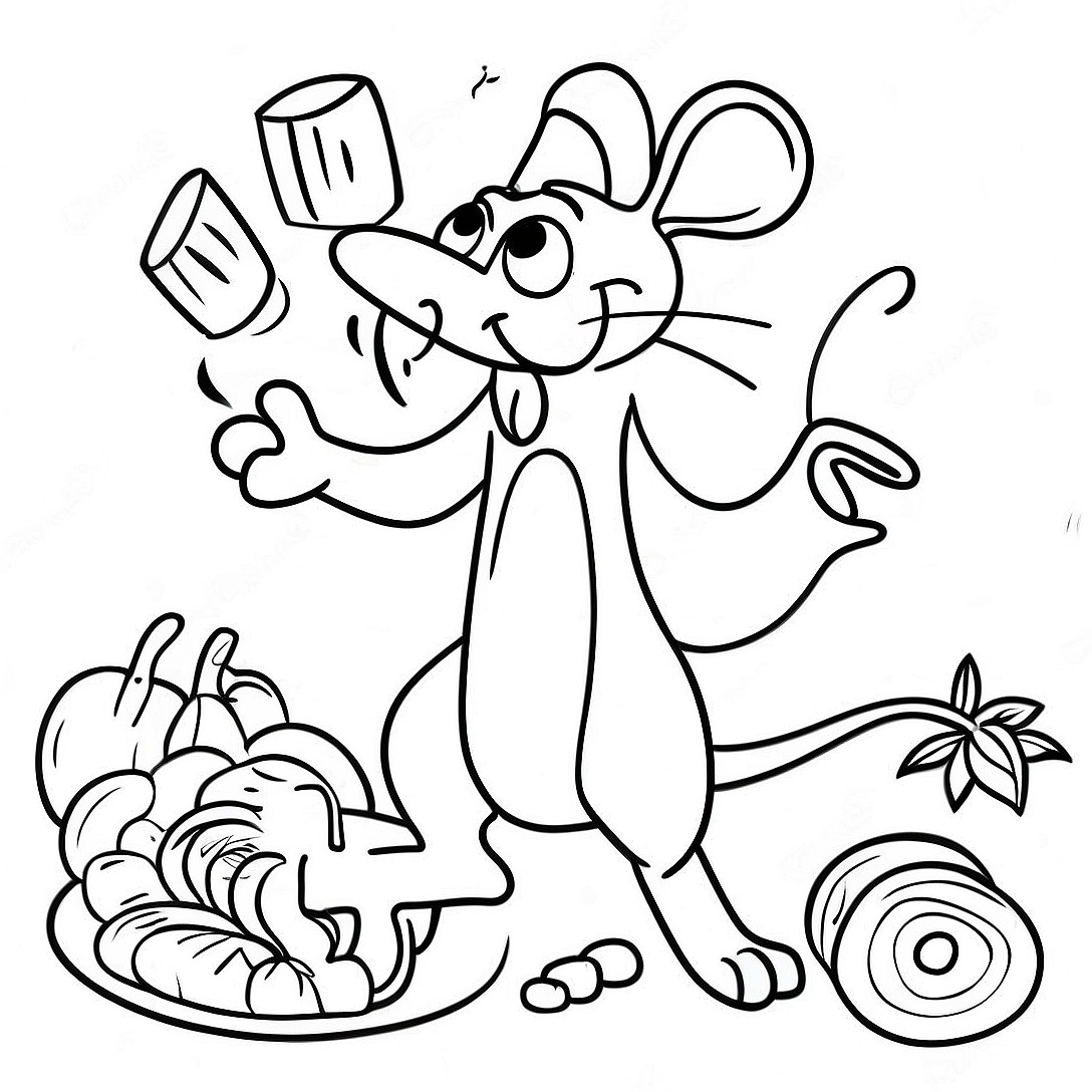 Ratatouille Coloring Page | Ratatouille coloring page