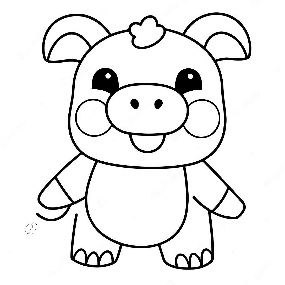Roblox Piggy Coloring Page | Roblox Piggy coloring page