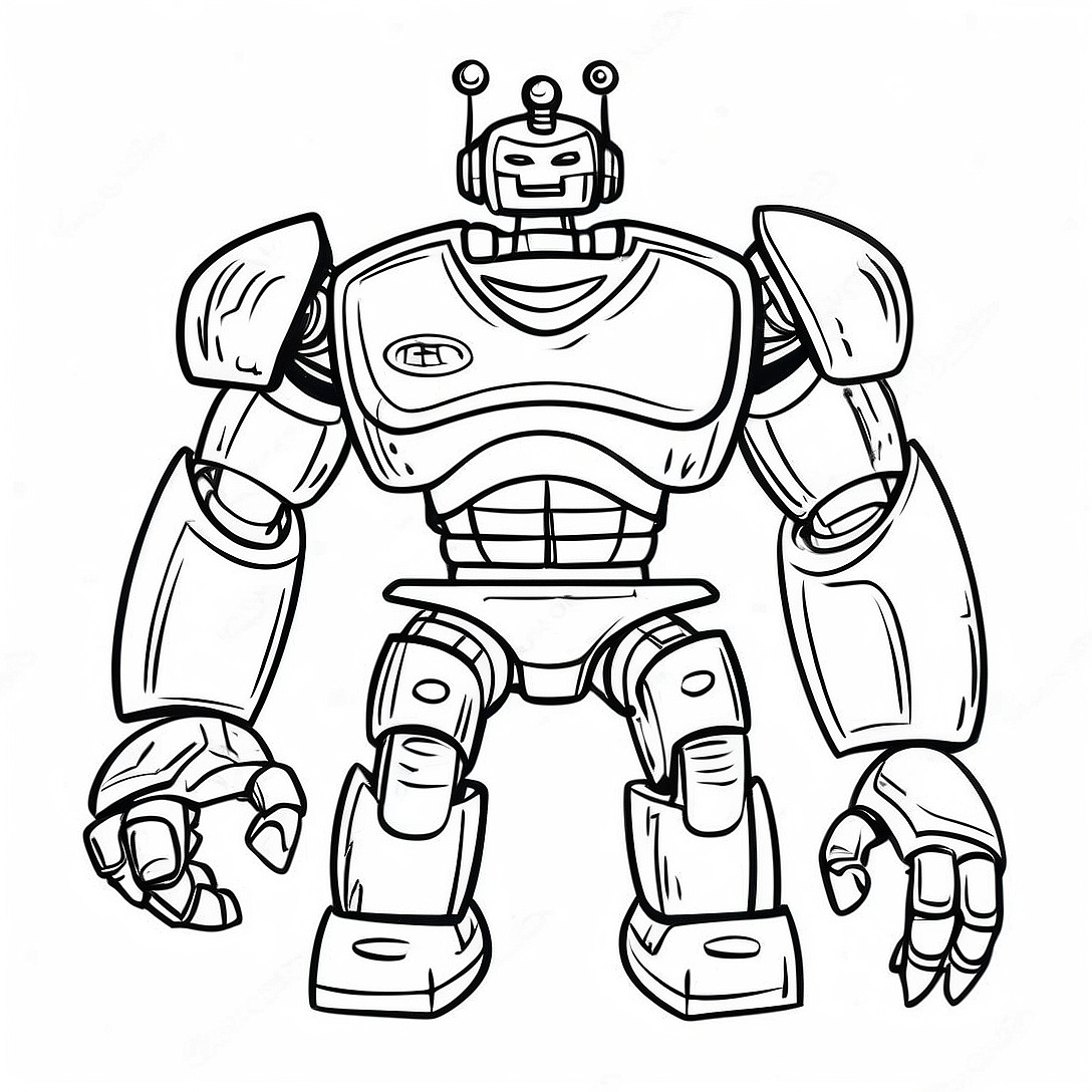 Real Steel Robot Coloring Page | Real Steel coloring page