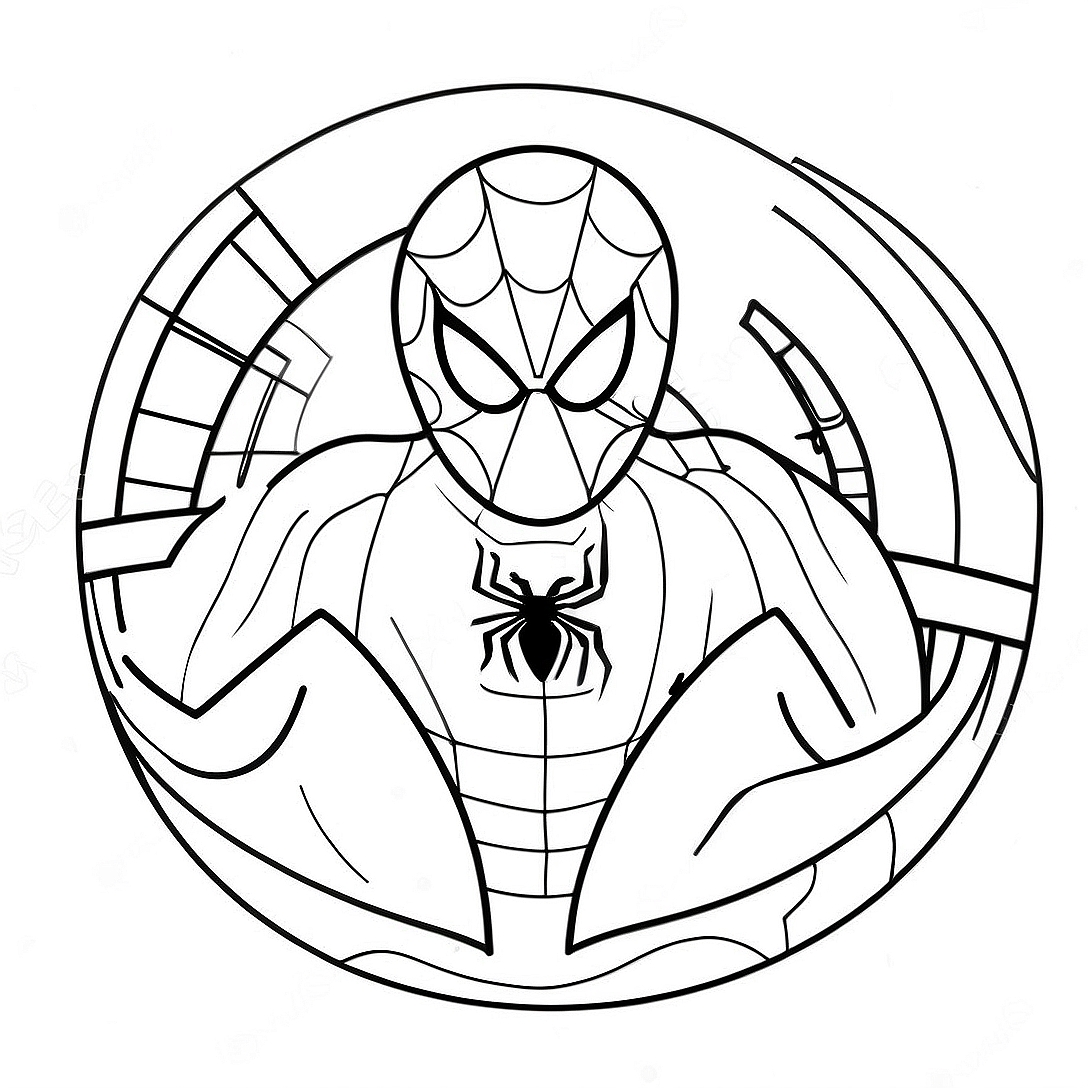 Spiderman Easter Egg Hunt Coloring Page | Spiderman Easter coloring page