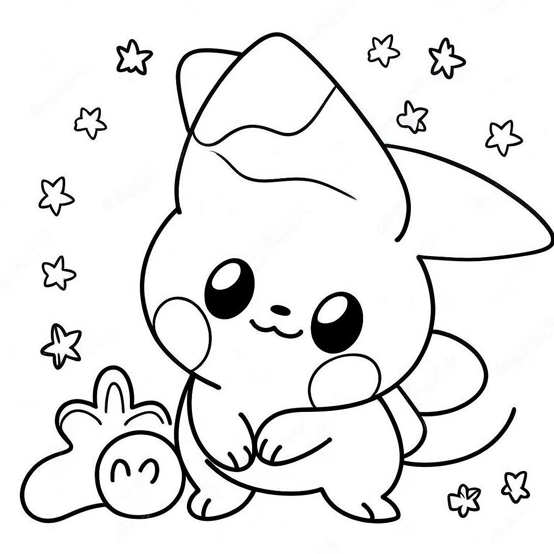 Pokemon Happy Birthday Coloring Page | Pokemon Happy Birthday coloring page