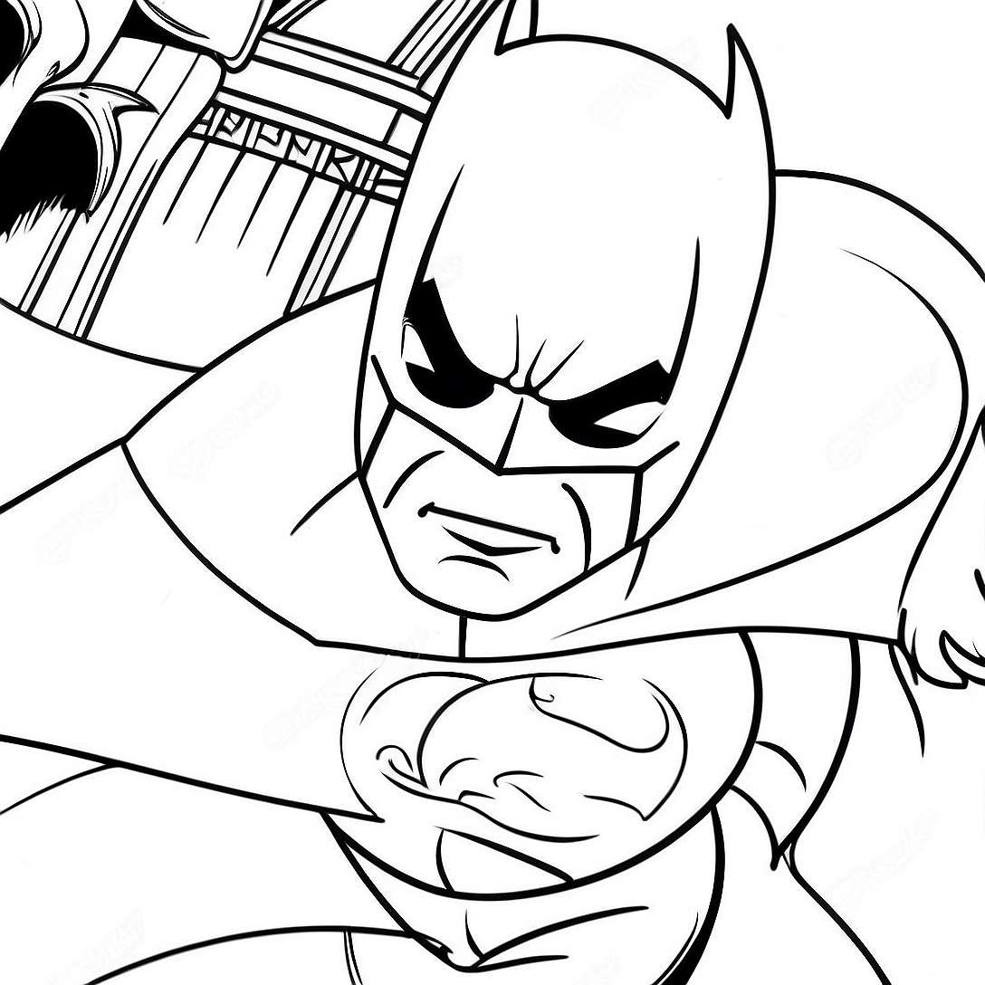 Batman Animated Series Coloring Page | Batman Animated Series coloring page