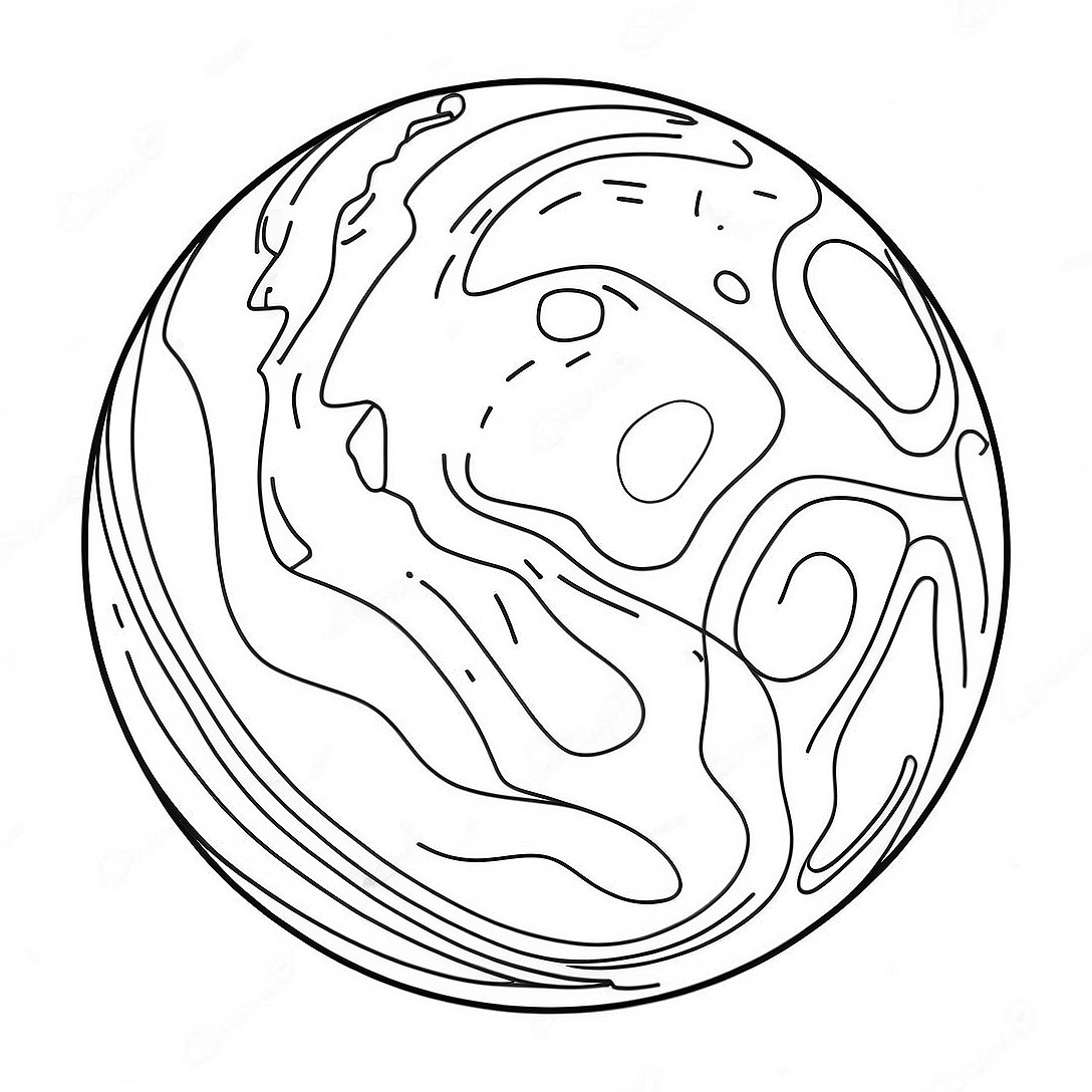 Planet Coloring Page | Planet coloring page