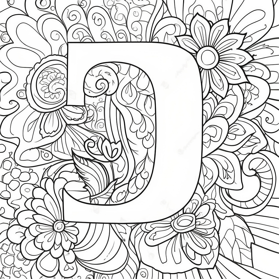 Joyful Letter J Coloring Page | Letter J coloring page