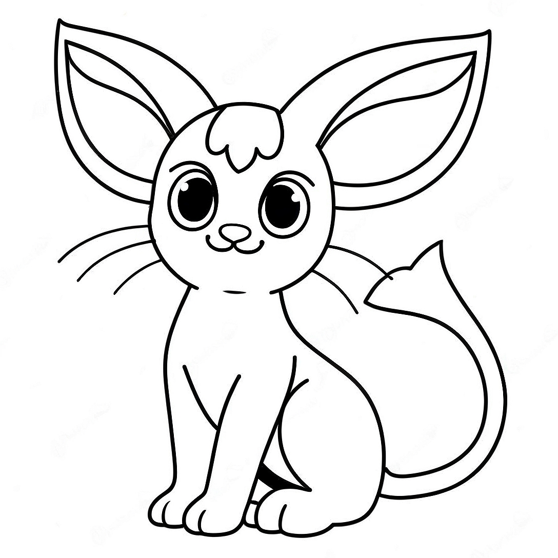 Espeon Coloring Page | Espeon coloring page