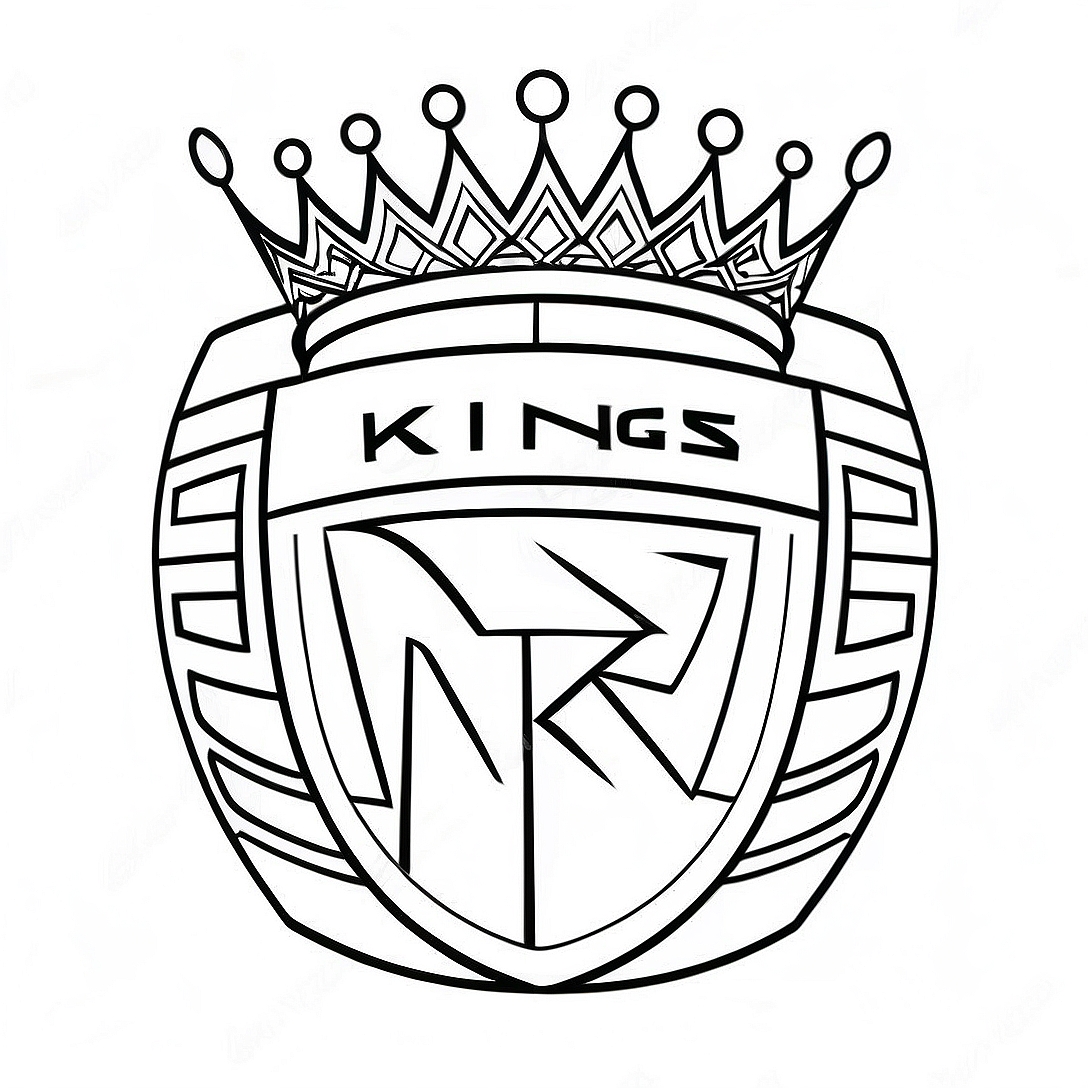 Sacramento Kings Logo Coloring Page | Sacramento Kings coloring page