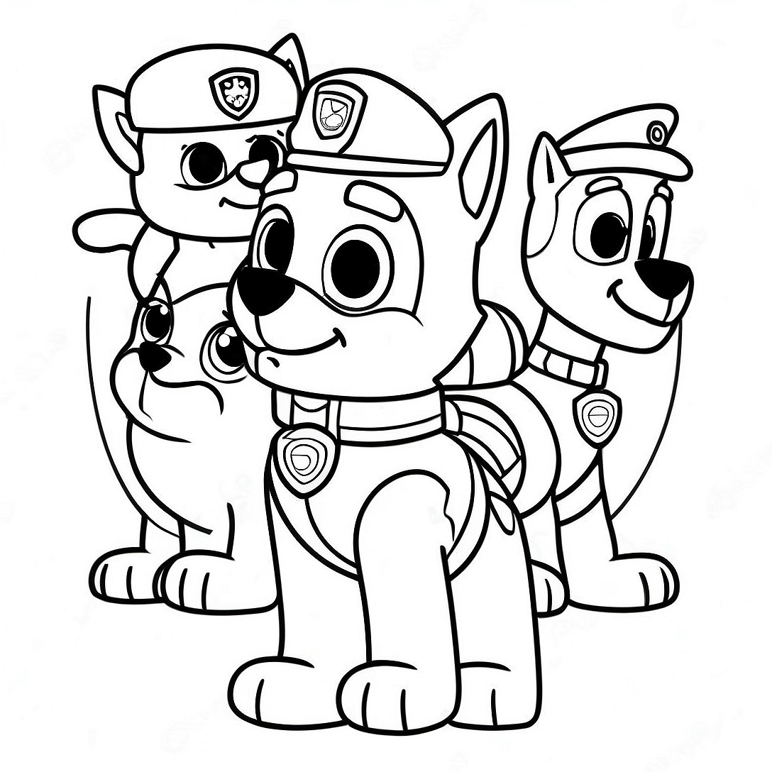 Halloween Paw Patrol Coloring Page | Halloween Paw Patrol coloring page