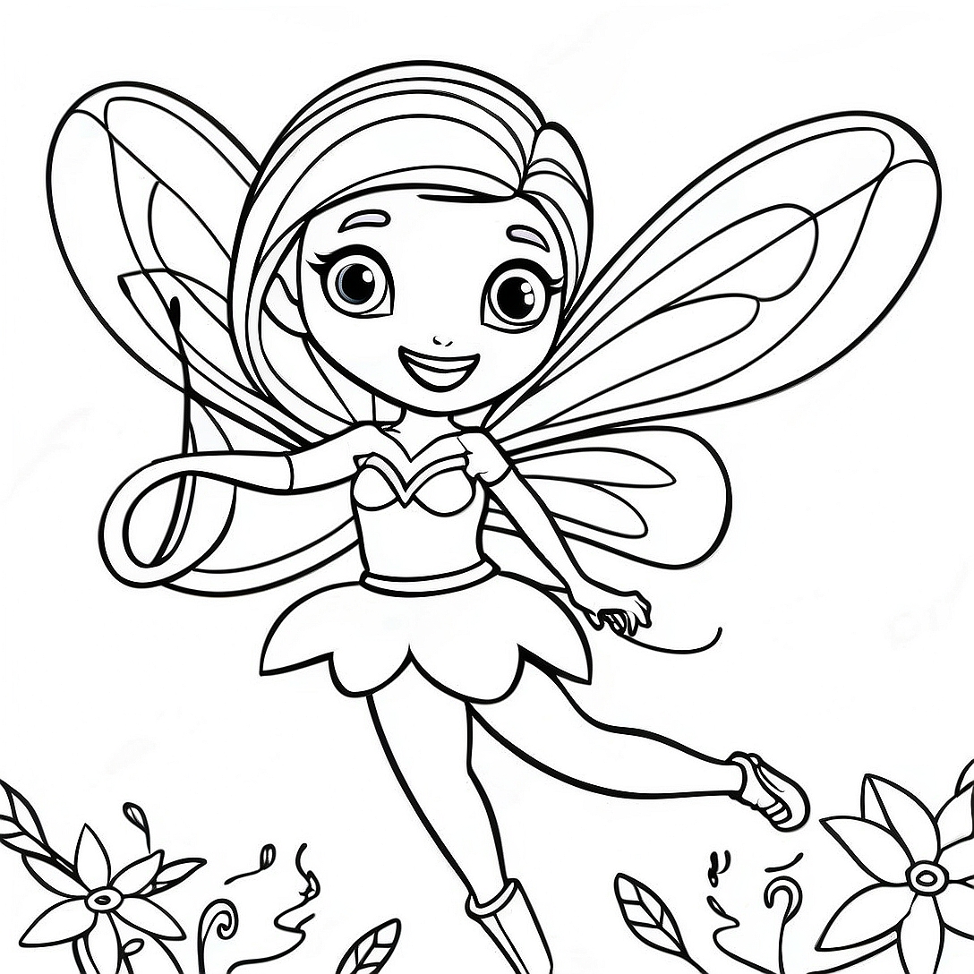 Bloom Winx Club Coloring Page | Bloom Winx Club coloring page