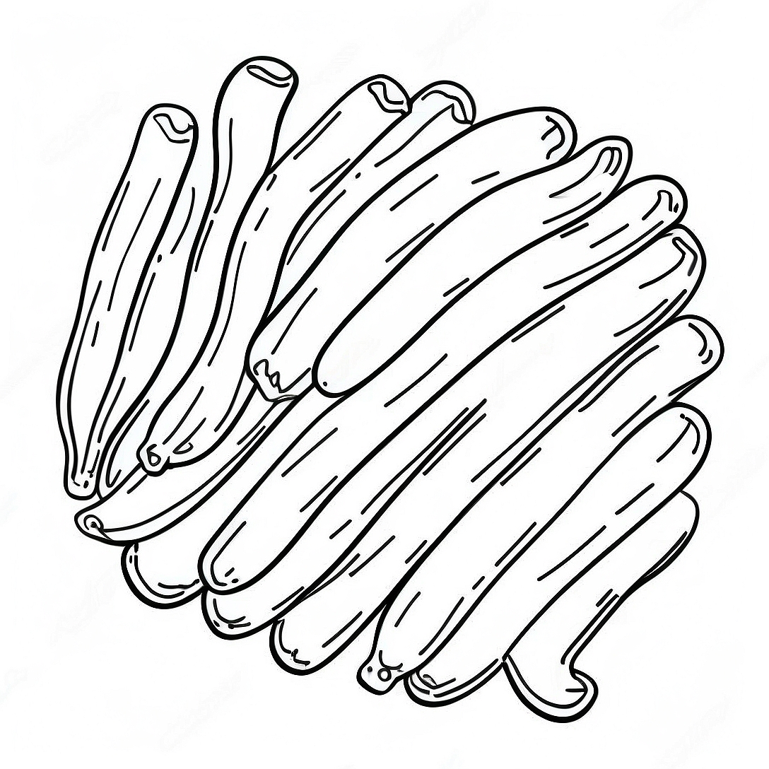Bacon Coloring Page | Bacon coloring page