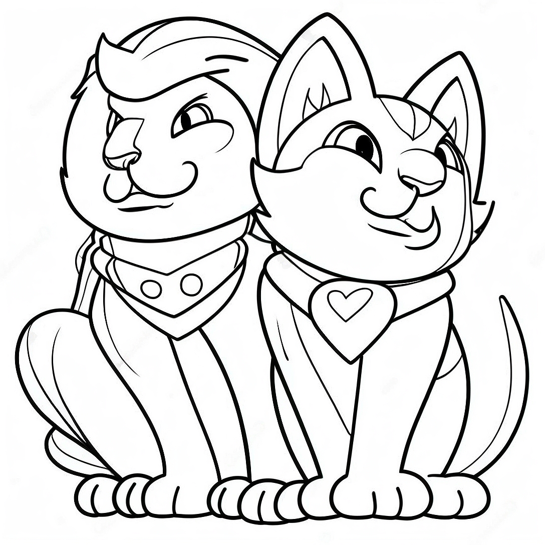 Brave Mates Warrior Cats Coloring Page | Mates Warrior Cats coloring page